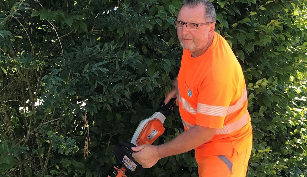 Hubert Schneider ist seit 35 Jahren bei der Gemeinde.