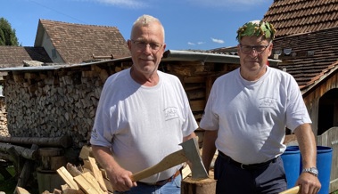 August Segmüller beibt einer der schnellsten im Holzspalten