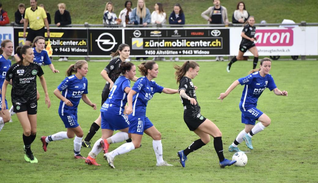 Die Widnauerinnen zeigten gegen St. Gallen einen solidarischen, engagierten Auftritt. Der Klassenunterschied war dann aber doch deutlich zu gross für eine Sensation.