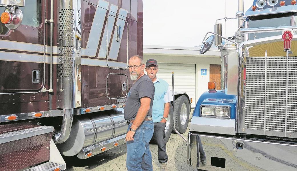 Anziehungspunkt für grosse Jungs waren die chromglänzenden Trucks der Firma NFA AG. 