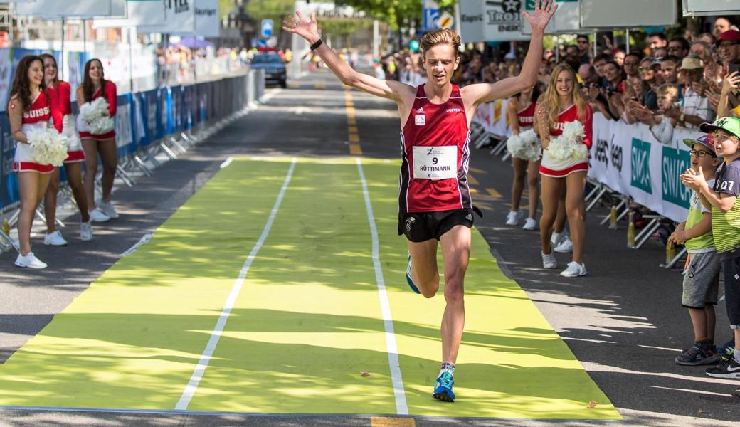 Eric Rüttimann lief die Forst-Strecke in 16:04 Minuten.