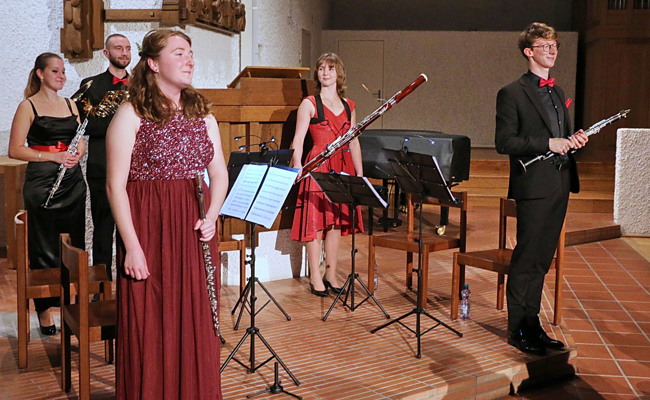 Junges Bläserquintett spielt Opernklänge aus «Zauberflöte» und «Carmen»