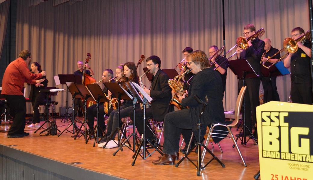 Die SSC Big Band Rheintal brillierte mit einem ausgewogenen, beschwingten Programm. 