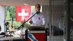 Durch den Rhein verbunden: Martin Candinas feiert die Schweiz in Rheineck