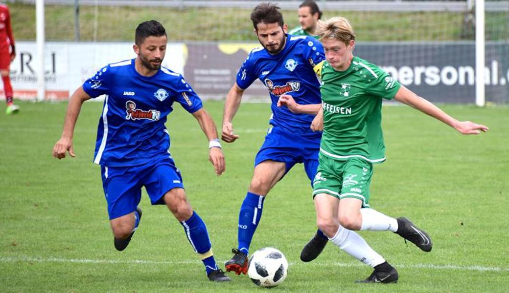 Der 17-jährige Luc Sonderegger (rechts) überzeugte gegen ein starkes Dardania mit viel Einsatz und Schnelligkeit.