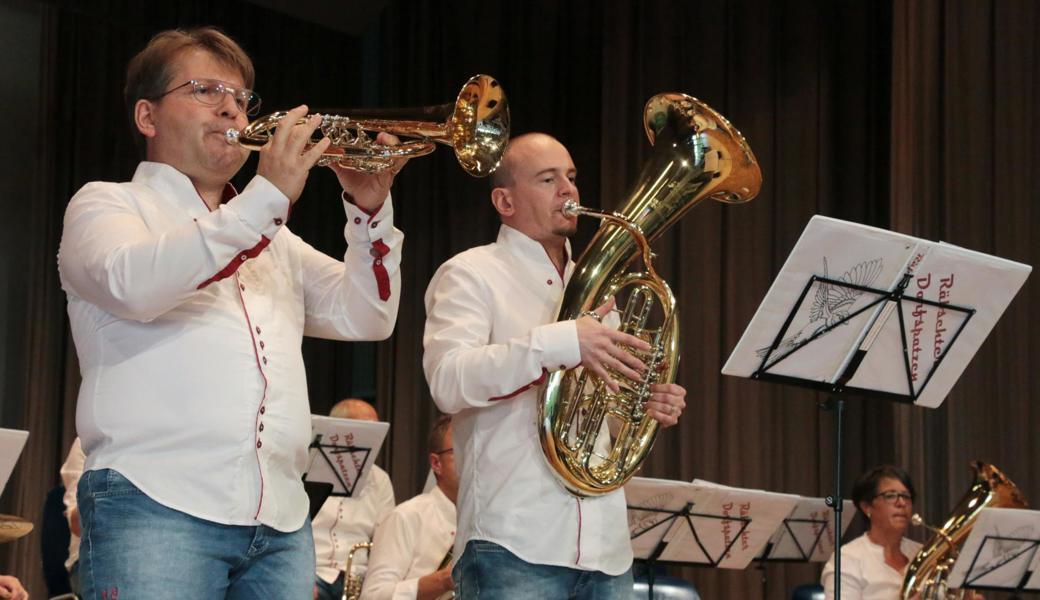 Formidable Dorfspatzen: André Breitenmoser (Flügelhorn) und Reto Benz (Tenorhorn).