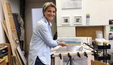 Printmalerin Esther Rüthemann im Stellwerk