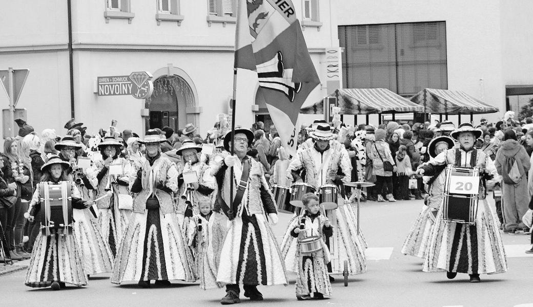 Die Balgacher Schalmeien waren während der Fasnacht oft unterwegs. Bild: pd