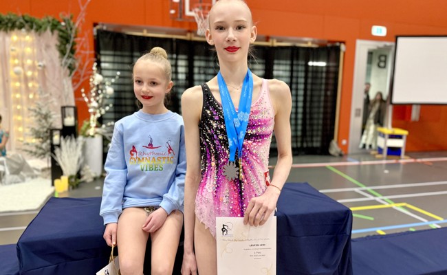 Gold und Silber für Leni Leufen beim Wintercup in Domat/Ems