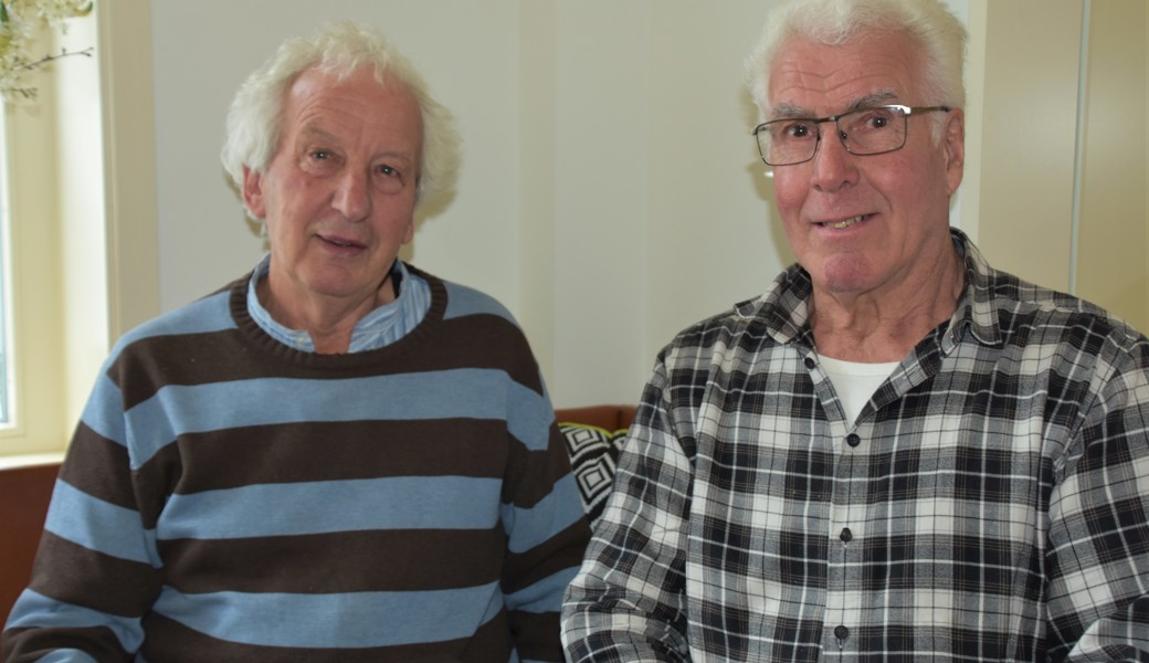 Aschi Städler (links) und Albert Ebneter haben sich während 30 Jahren wöchentlich mehrfach für PluSport Vorderland eingesetzt und bildeten ein «Dreamteam».