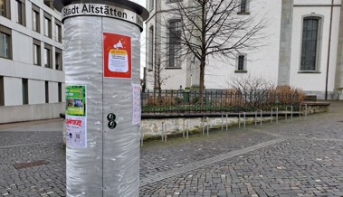 Für einmal gilt im Städtli: Plakate anbringen erwünscht!