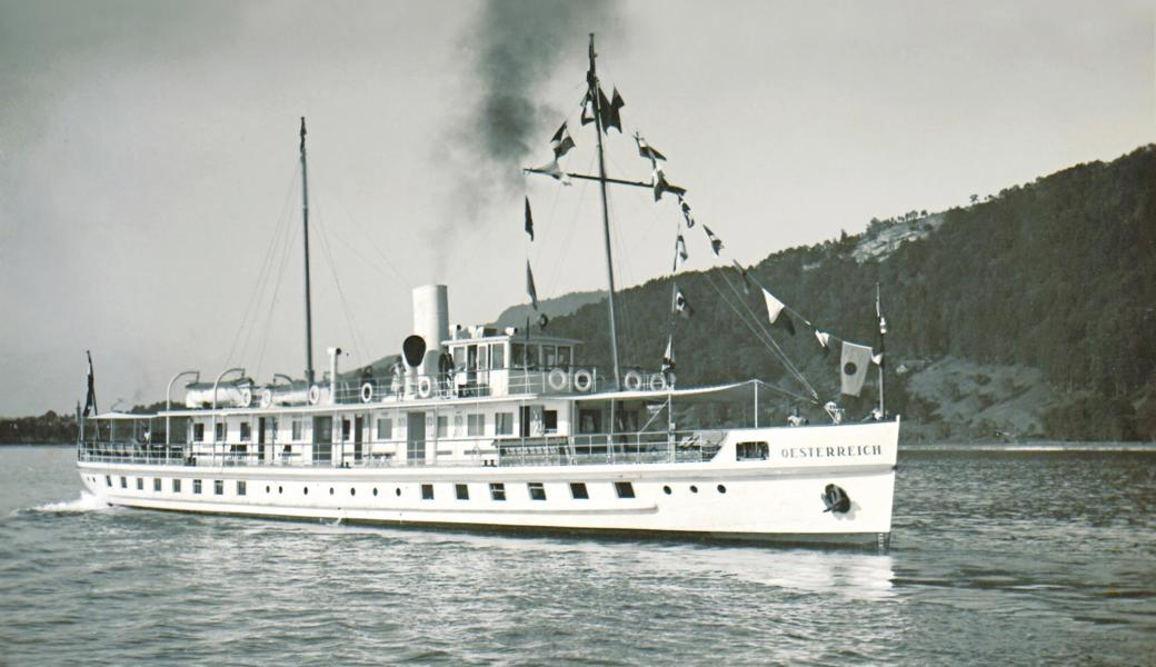 Das Schiff vor bald 100 Jahren.