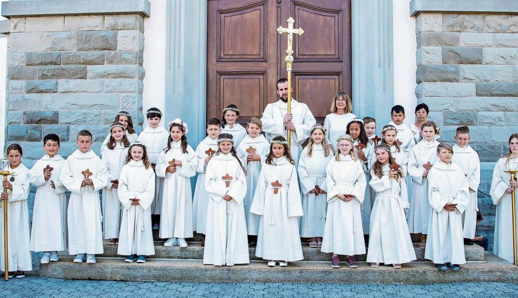 45 Kinder feierten ihre Erstkommunion zum Thema «Jesus, Quelle des Lebens». 