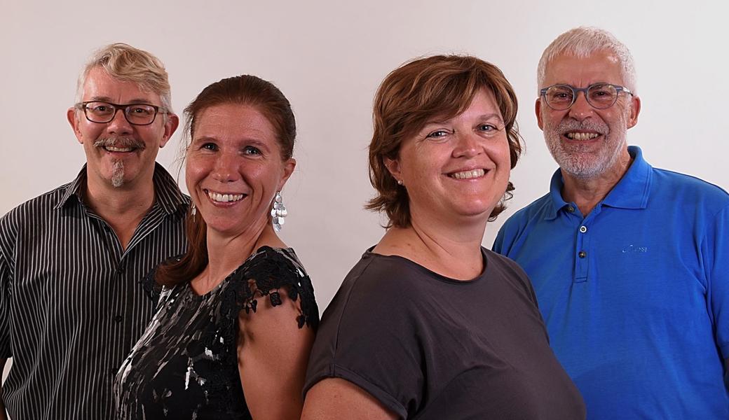 Die Arbeitsgruppe Art-Net (von links): Thomas Beerle, Julia Keller, Helen Sutter, Fredy Sutter.