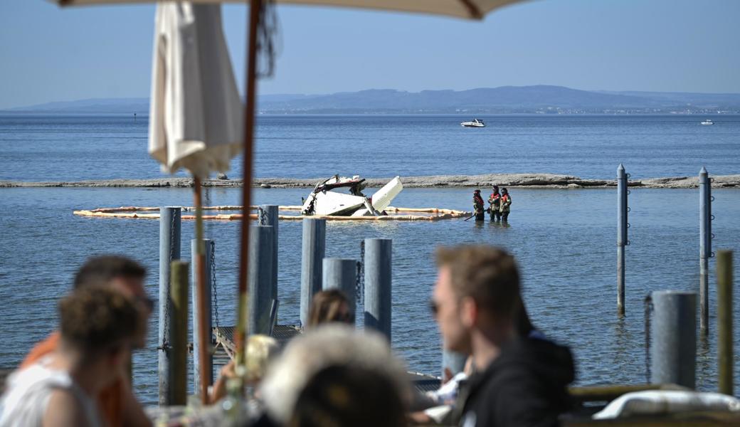 Nachdem ein Flugzeug beim Flughafen in Altenrhein gestartet war, stürzte es in den See.