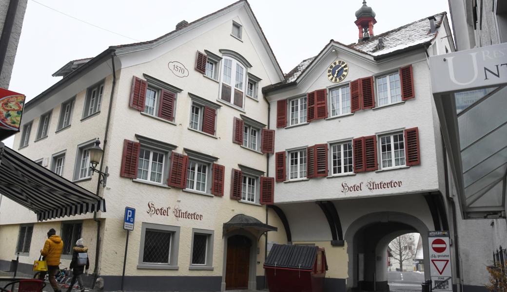 Die anstehenden Umbauten im Altstätter Hotel Untertor sind von aussen nicht sichtbar.