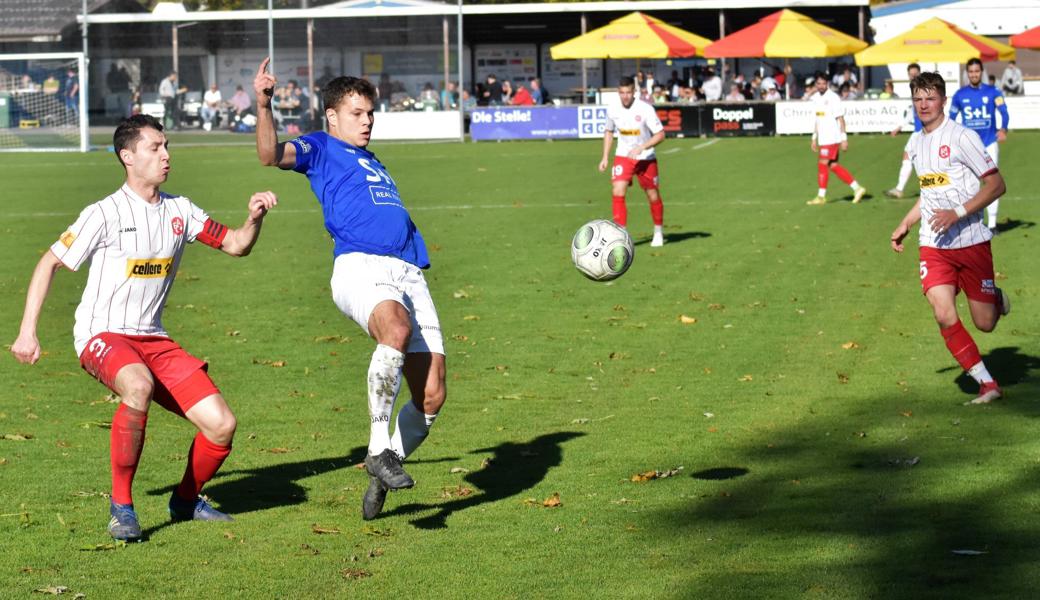 Noah Thönig bewahrte mit dem Tor an seinem 21. Geburtstag den FC Widnau im Heimspiel gegen Amriswil vor der ersten Saisonniederlage. 