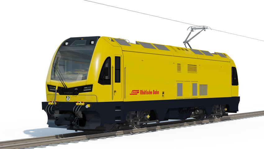 Stadler liefert elf Meterspur-Lokomotiven an die rhätische Bahn und nach Zermatt.