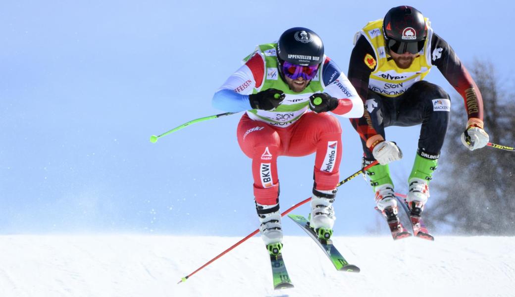 Gehören die Skicrosser Marc Bischofberger (links) uns Kristofer Mahler bald zum alpinen Aki-Weltcup?