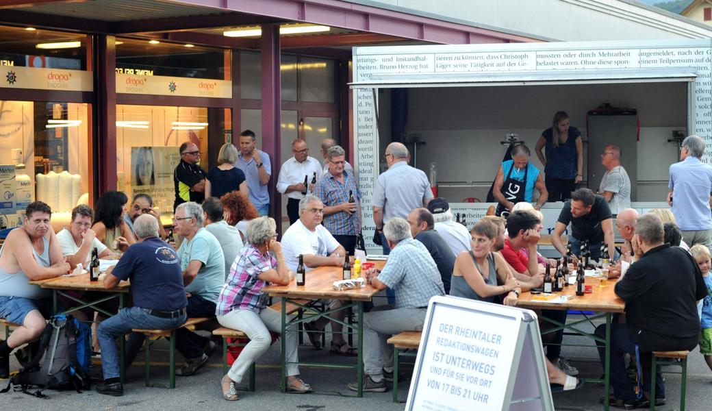 Das ist schon fünf Jahre her: 2017 stand der Redaktionswagen letztmals vor dem Coop in Oberriet.