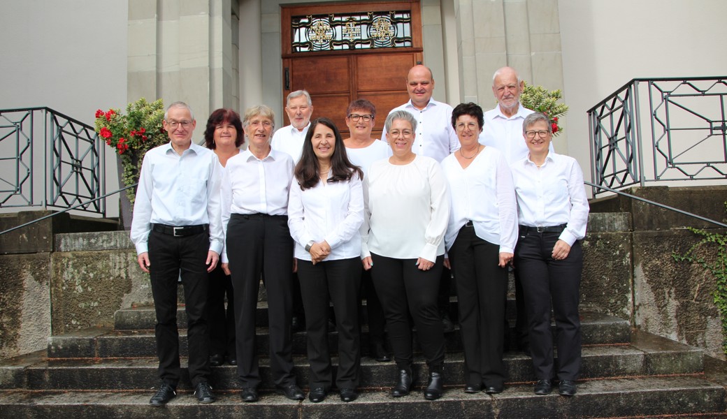 Aus dem Kreis Rheintal waren dabei: von links: Silvio Clerici, MG Thal - Rosmarie Forrer, MG Thal, Christine Obrecht, MV Rebstein - Peter Sturzenegger, MG St Margrethen - Verena Federli, MG St. Margrethen und Kreispräsidentin Rheintal - Maja Hutter, MG Konkordia Widnau - Andrea Stieger, MG Montlingen-Eichenwies - Goar Hutter, MG Konkordia Widnau - Erika Wüst, MG Montlingen-Eichenwies - Erich Federli, MG St. Margrethen - Sandra Kling, MG Altenrhein-Staad