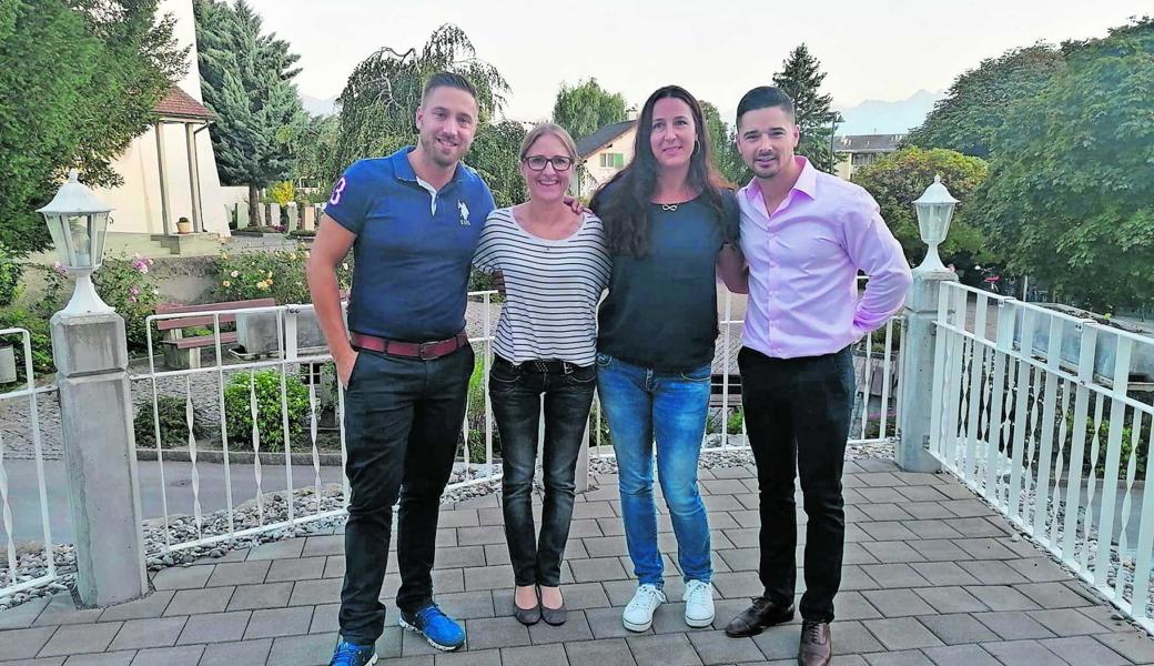 Neu gewählter Vorstand: (v. l.) Nicolas Thiébaud, Karin Steger, Nathalie Akkir, Cornel Ungureanu. Am Fototermin nicht teilnehmen konnte Nando Pallecchi. 