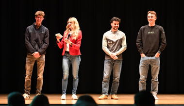 Viel zu feiern hatten alle Nominierten am 30. Rheintaler Sportpreis in Berneck Viel zu feiern hatten alle Nominierten am 30. Rheintaler Sportpreis in Berneck