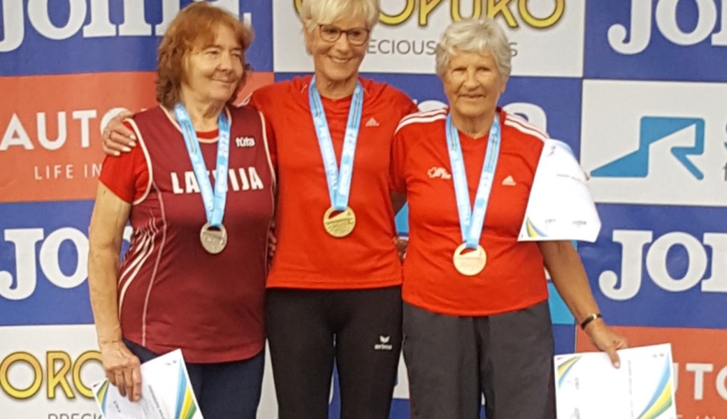 Dreimal Gold für die 80-jährige Marianne Maier an der EM in Pescara