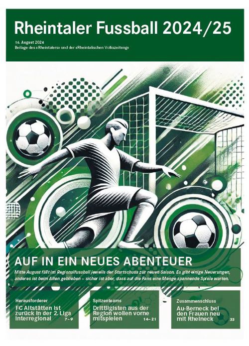 In dieser Beilage gibt’s alles zum Saisonstart im Regionalfussball – siehe Link im Text! In dieser Beilage gibt’s alles zum Saisonstart im Regionalfussball – siehe Link im Text!