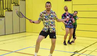 Badminton-Grümpelturnier in Heerbrugg mit Racket, Federball und viel Spass