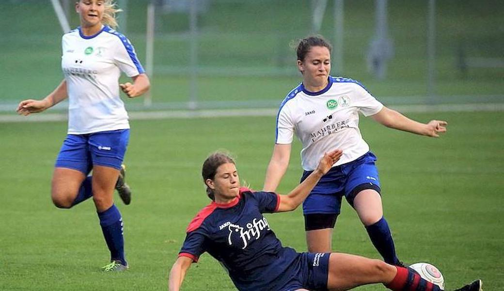 Die NLA-Frauen von St. Gallen-Staad (in Weiss) sind bereit.