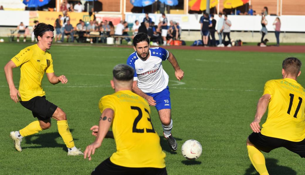 Fatlum Aliu und seine St. Margrether Kollegen ziehen im Cup eine Runde weiter.