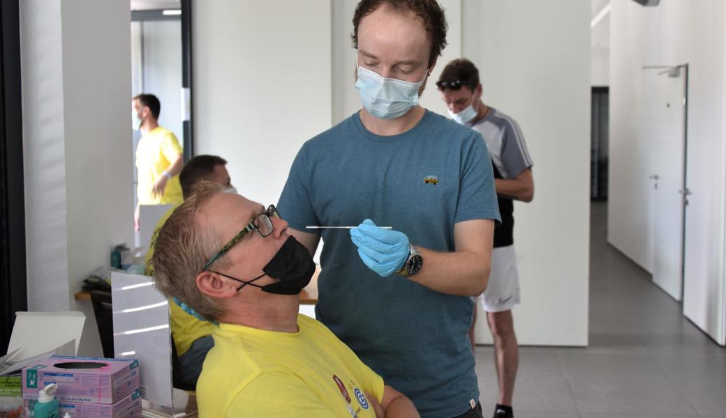 Der Altstätter Apotheker Dominik Schnell stand als Leiter der Covid-
Teststation im Dauereinsatz.