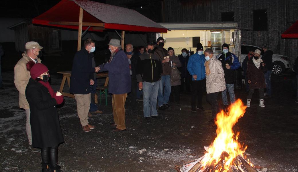 Zur Neujahrsbegrüssung der SVP kamen rund drei Dutzend Mitglieder und Sympathisierende.