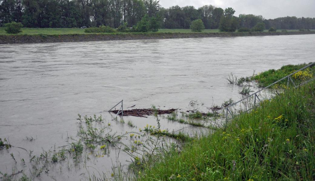 Der Rhein bei der Rietbrücke in Diepoldsau