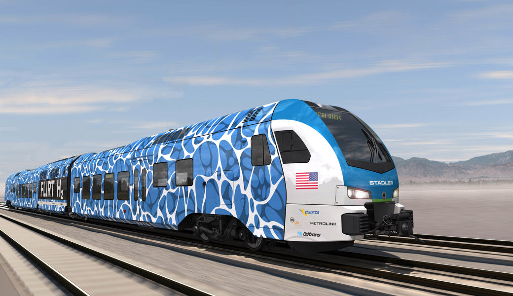Stadler Rail testet Wasserstoff-Zug für Kalifornien im Kanton Schaffhausen