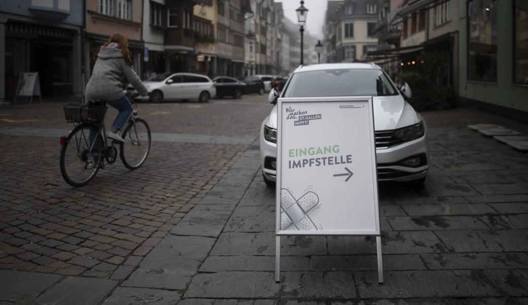 Die Pop-up-Impfstelle in der Altstätter Marktgasse wurde diese Woche geschlossen.