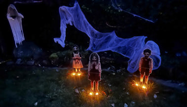 Eine Familie aus Balgach verwandelt ihren Garten in einen echten Horror-Pfad