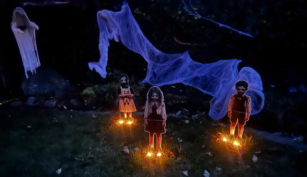 Eine Familie aus Balgach verwandelt ihren Garten in einen echten Horror-Pfad