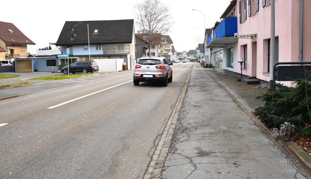 Die Hauptstrasse in St.Margrethen ist sanierungsbedürftig.