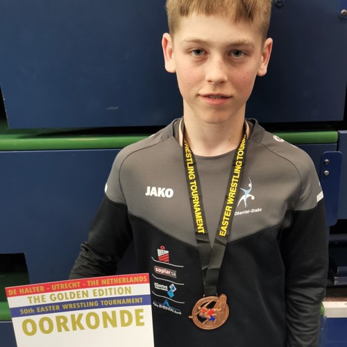 Lio Rüegg gewann in der starken Kategorie bis 35kg Bronze.