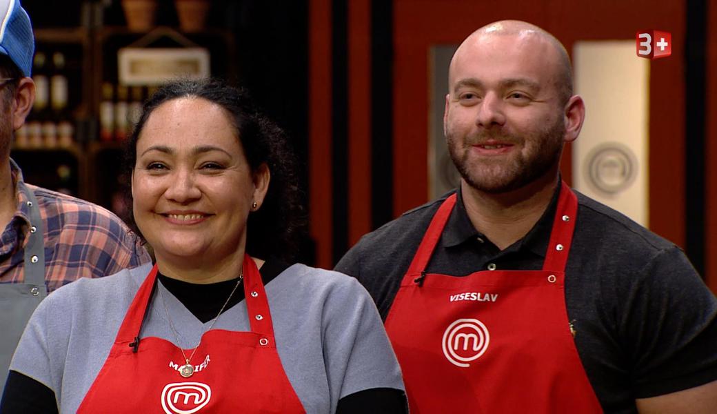 Marifer Binotto und ihr Kochpartner Viseslav freuten sich über das Urteil der Jury.  