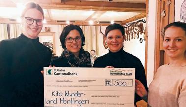 Rheintaler Donnerstagsclub sponsert Kita Wunderland