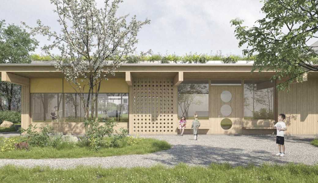 Rheineck plant Doppelkindergarten: «Grünfläche wird vom Boden aufs Dach verschoben»