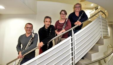 Klarinettenquartett spielt im Löwenhof