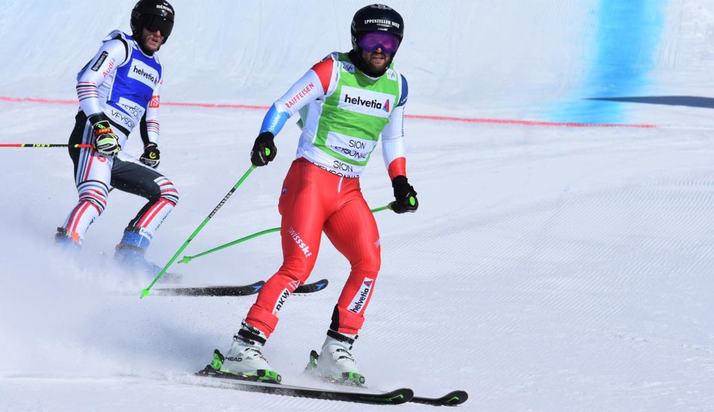 Marc Bischofberger schwingt die Skicross-Saison auf dem Podest ab.