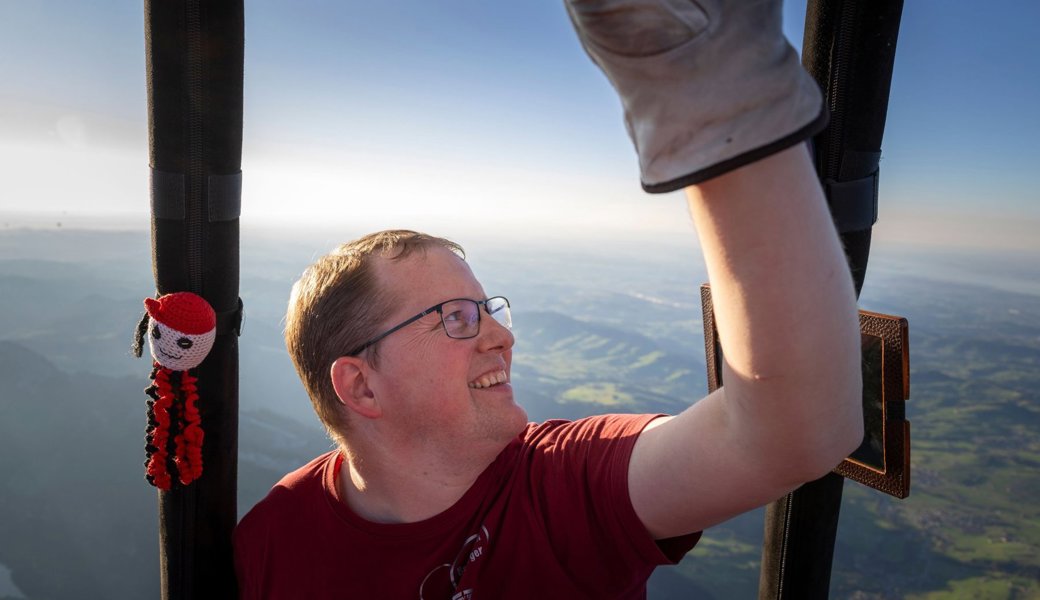 Mit Ballonpilot Stefan Heuberger über den Säntis bis nach Liechtenstein