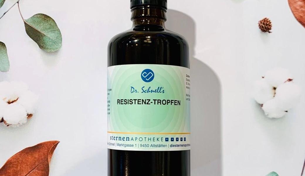 Stärken das Immunsystem: Dr. Schnell’s Resistenztropfen.