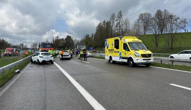 Grosseinsatz nach Mehrfachunfall auf der Autobahn ob Goldach