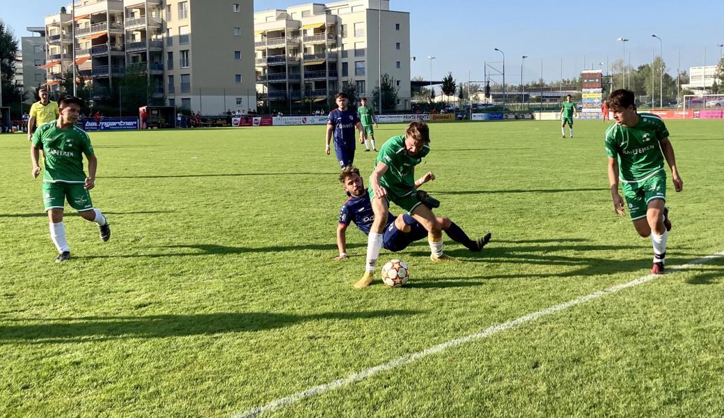 Rebsteins Andrin Cabezas (am Ball) erzielte in Rheineck ein wichtiges Tor.